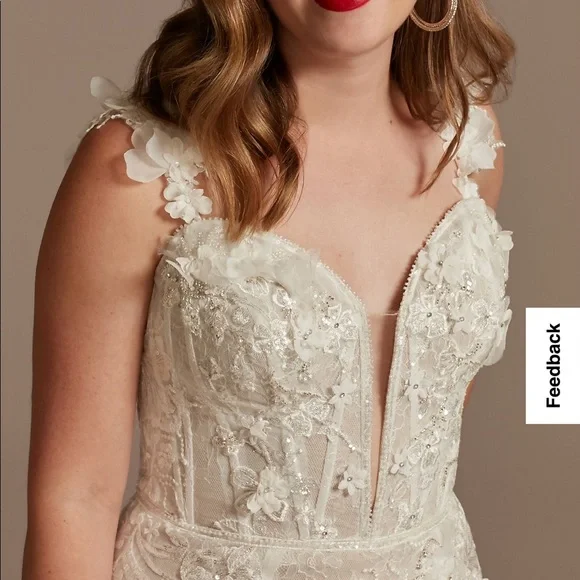 Galina Signature Sheath wedding dress🤍 - Picture 3 of 7